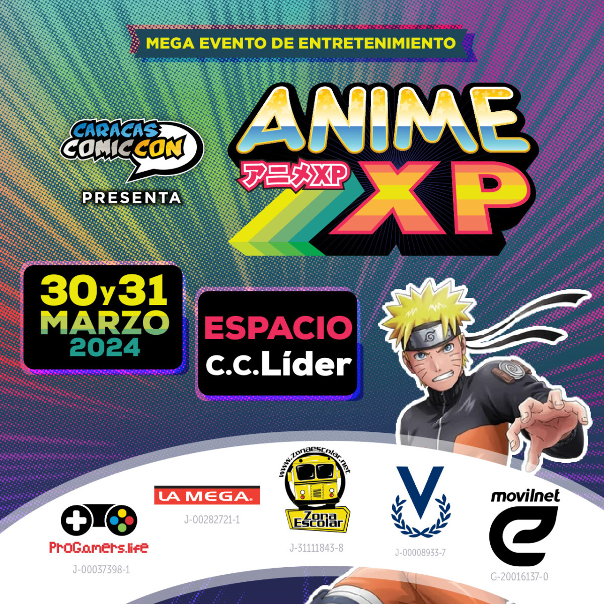 NARUTO LLEGA A CARACAS: El equipo de Caracas Comic Con llevará la ANIME EXPERIENCE al Centro Comercial Líder