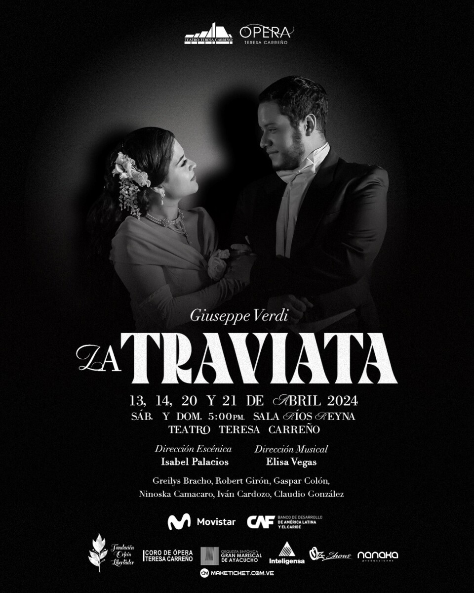 Teatro Teresa Carreño estrena temporada de ópera 2024 con La Traviata