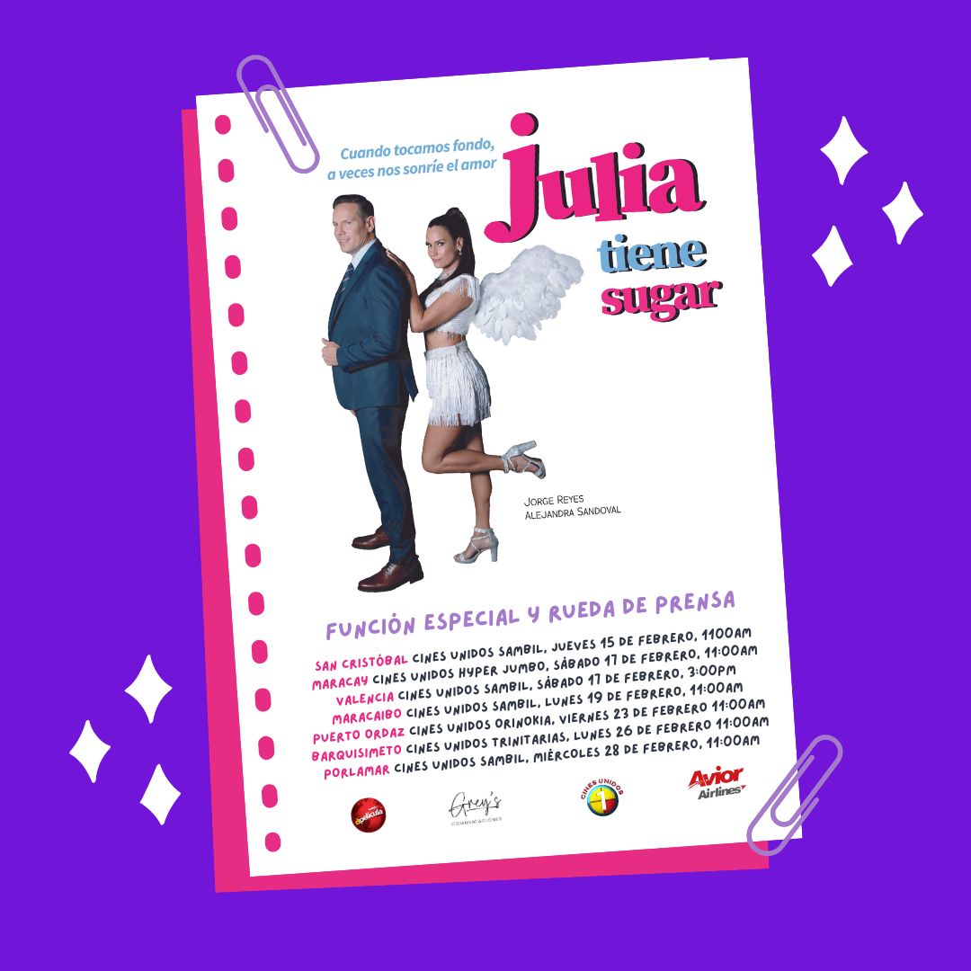 ¡A Petición del Público!: Película “Julia tiene Sugar” regresa a Cinex
