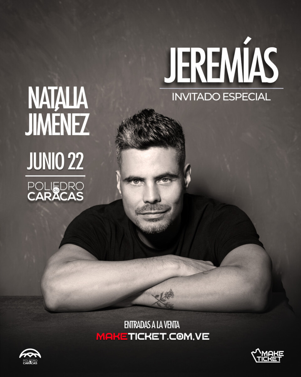 Jeremías artista invitado en el cierre de “Antología 20 años tour” de Natalia Jiménez