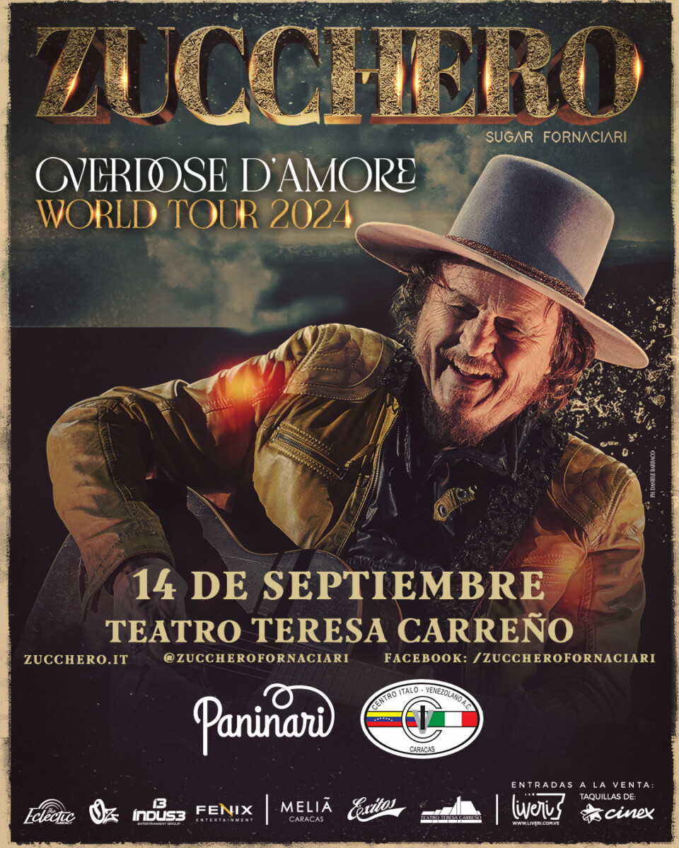 Zucchero, el mayor exponente de rock italiano, visita Caracas