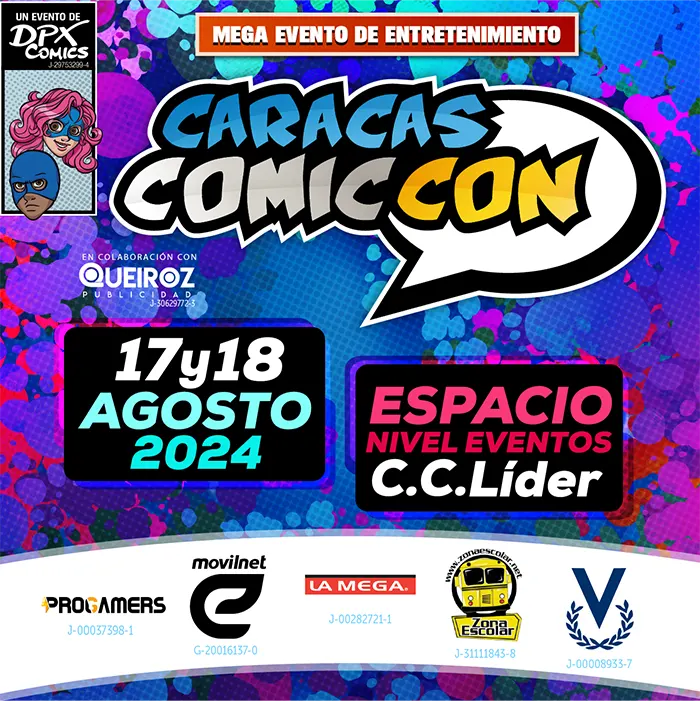 Caracas ComicCon cambia para el 16 y 17 de noviembre en el CC Lider