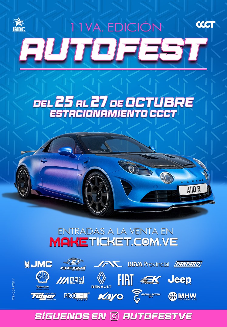 REGRESA EL AUTOFEST AL CCCT EN SU 11VA EDICIÓN¡¡¡Y CON CARÁCTER INTERNACIONAL!!!