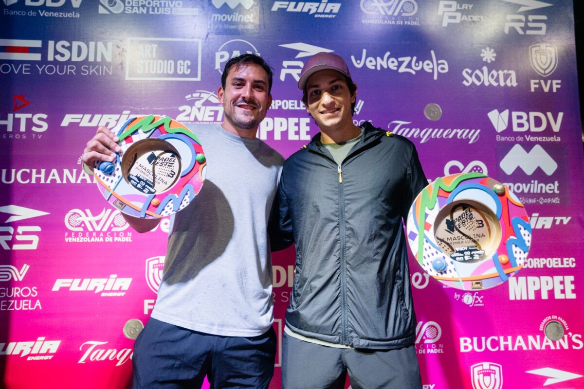 Gonza Alfonso y Tolito Aguirre ganadores del Open Padel Fest Venezuela
