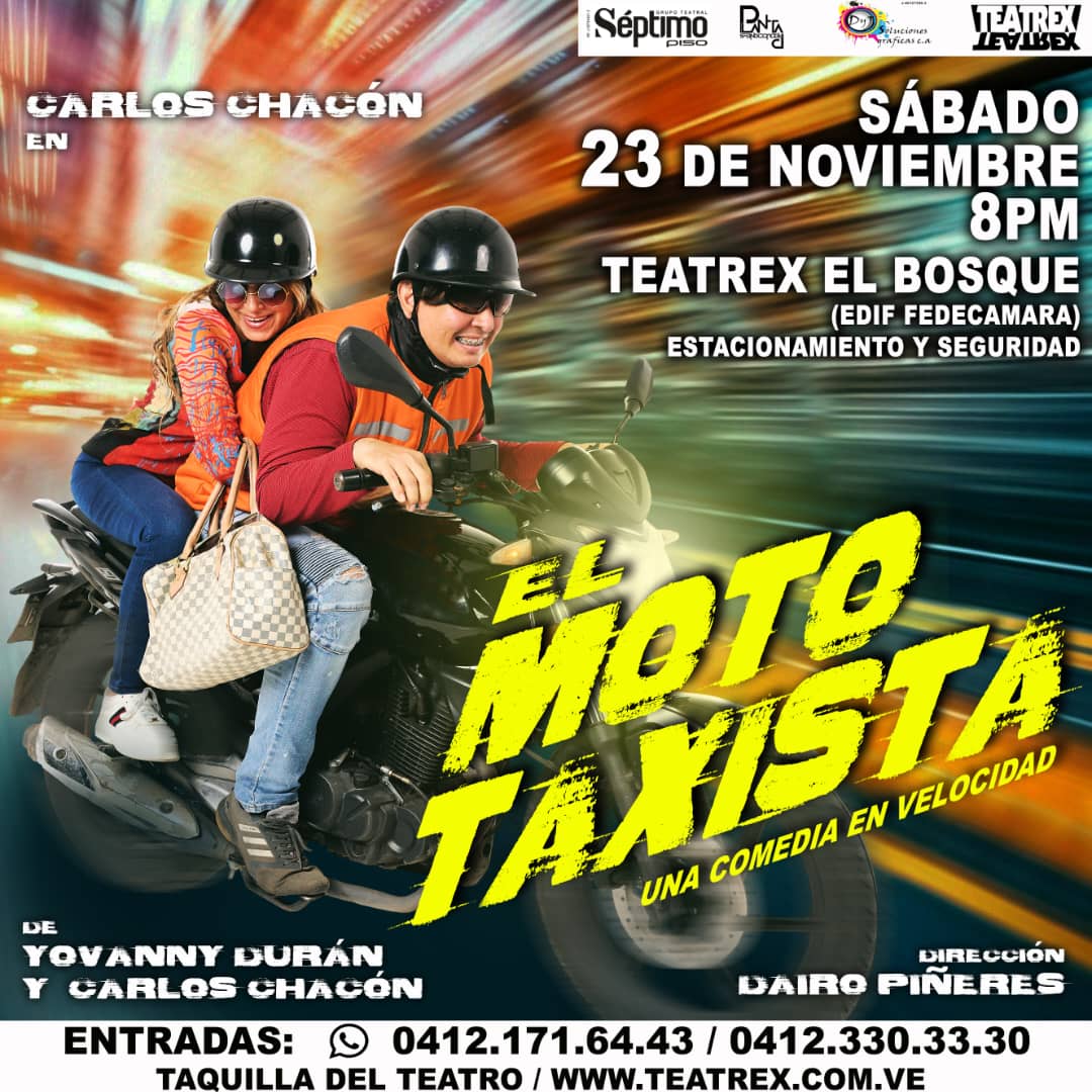 El Mototaxista llegará a toda velocidad al TEATREX