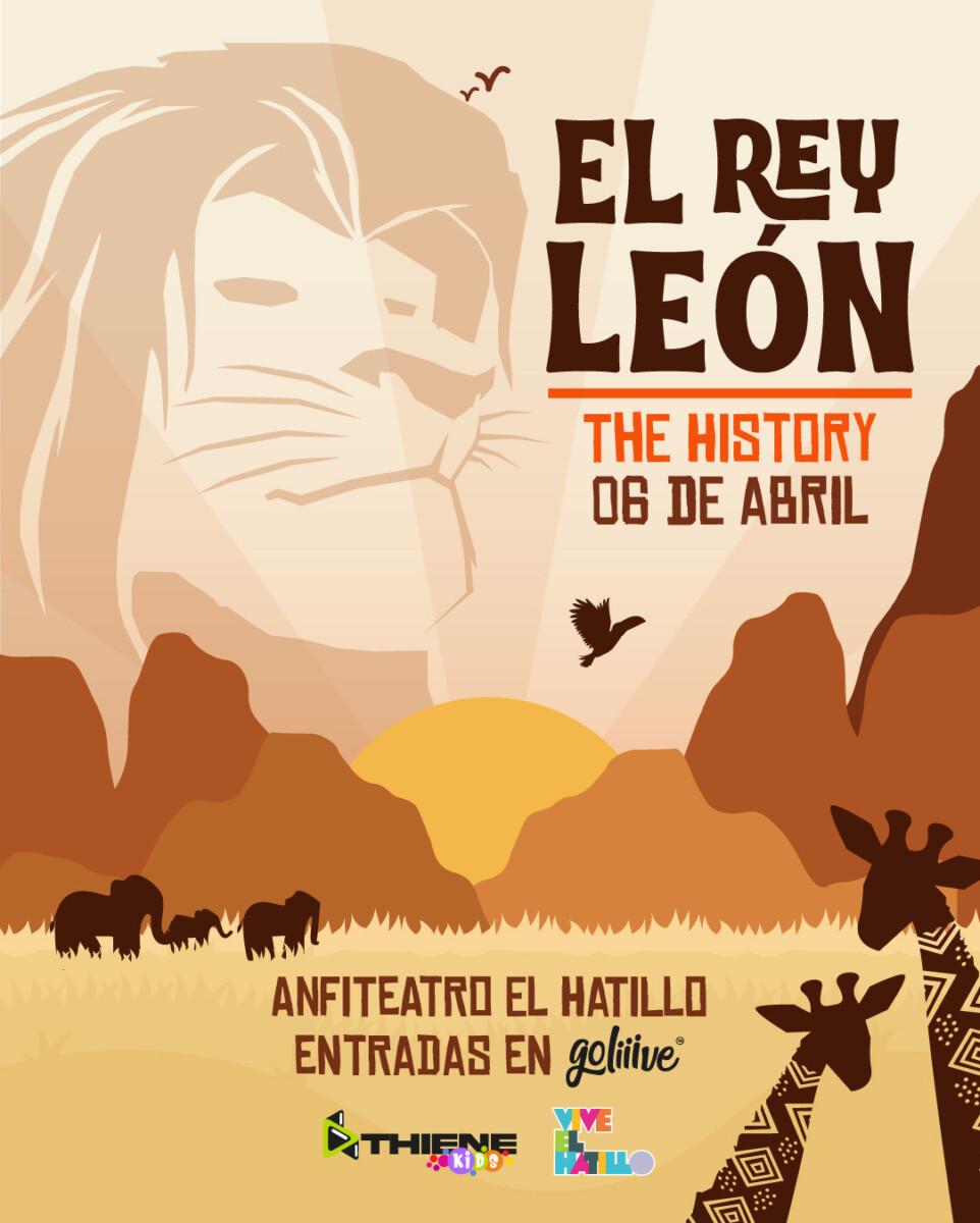 La historia del Rey León rugirá el 06 de abril en el Anfiteatro El Hatillo