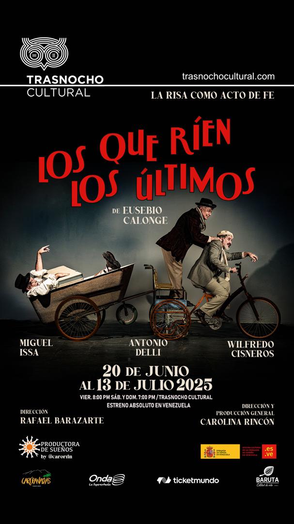 La Productora de Sueños trae a Venezuela una joya del teatro universal: “Los que ríen los últimos”