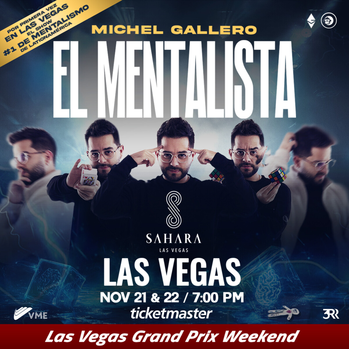 Venezolano Michel Gallero: El mentalista #1 de Latinoamérica llegará a Las Vegas