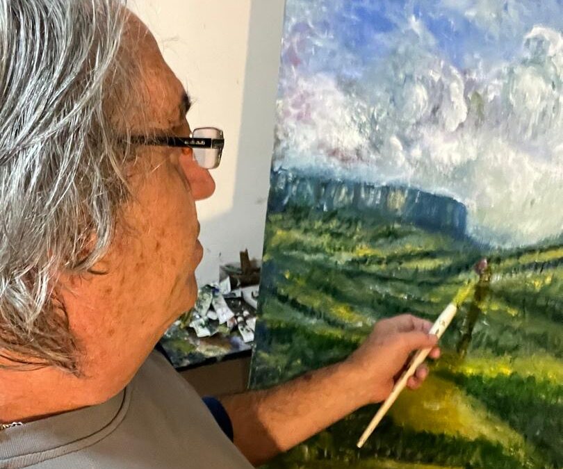 Gianluca Coconcelli un pintor venezolano que enaltece a Venezuela en sus obras